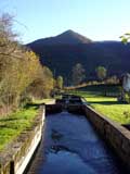 Canal d'alimentation pisciculture